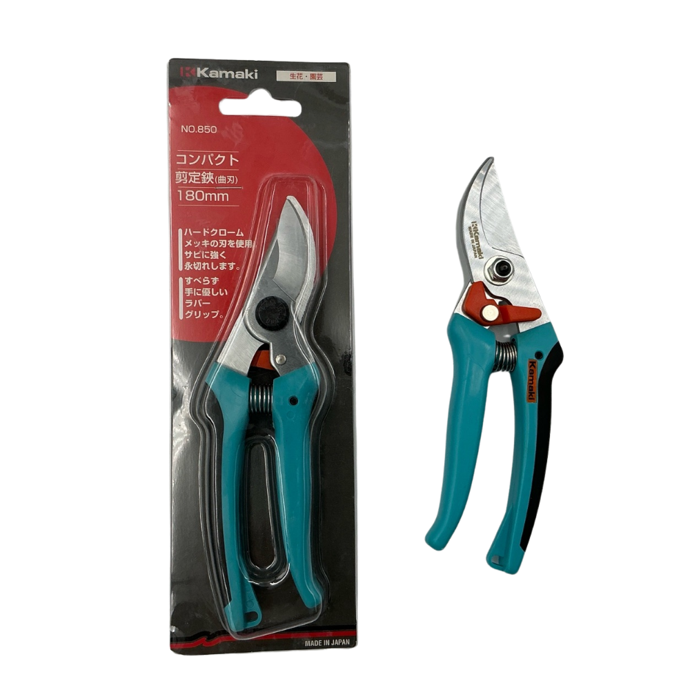 Kamaki Compact Pruning Shears Bypass Type Total Length 180 mm P850