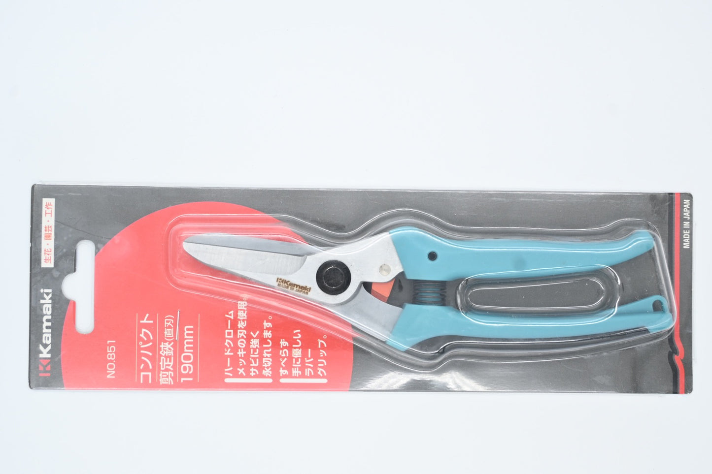 ￼Kamaki Compact Tapered Pruning Shears Straight Type Total Length 190 mm P851